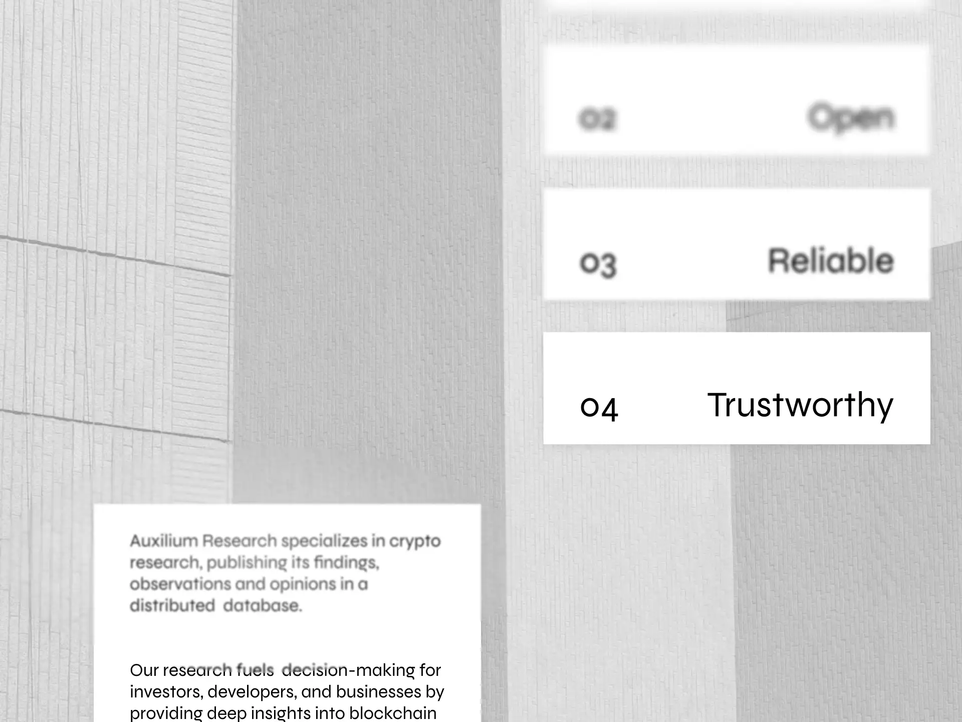 Auxilium Research brand design 3