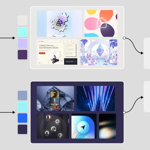 Visual moodboards for brand direction alignment